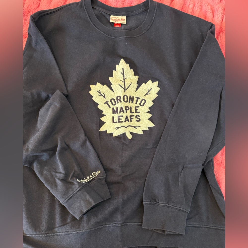 Mitchell & Ness Navy Toronto Maple Leafs Sweatshirt
